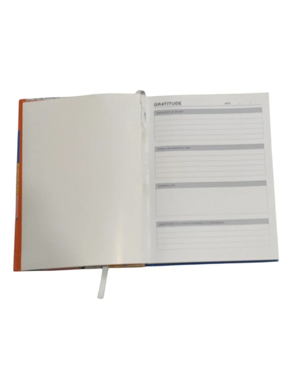 Prompted Daily Journal for Food, Fitness, Mental Health, Goals, and Gratitude